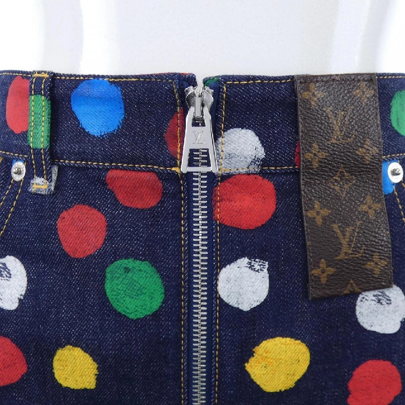 Chân váy mini denim chấm bi LOUIS VUITTON LV×YK FOSK12VY5 - Hàng hiệu Authentic 818644