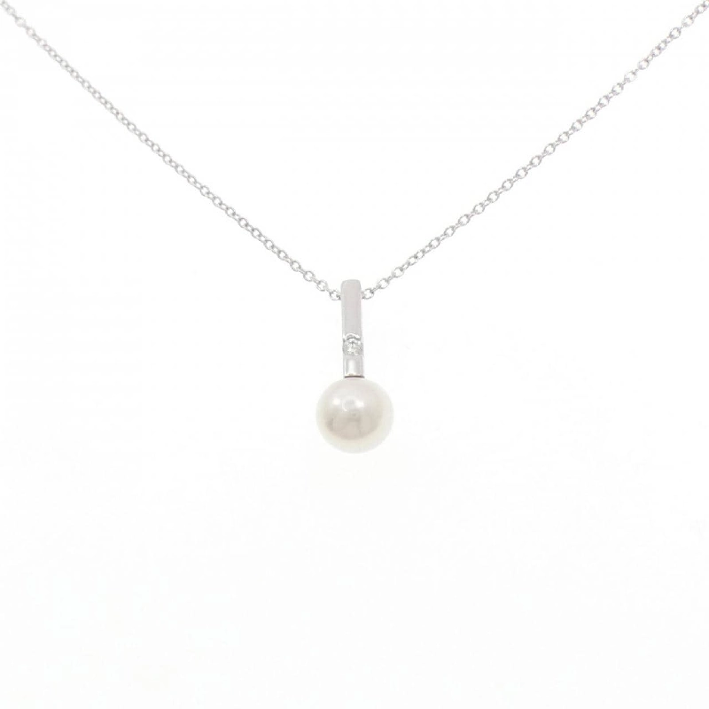 K18WG Ngọc trai Akoya Dây chuyền - Hàng hiệu Chính hãng 856458