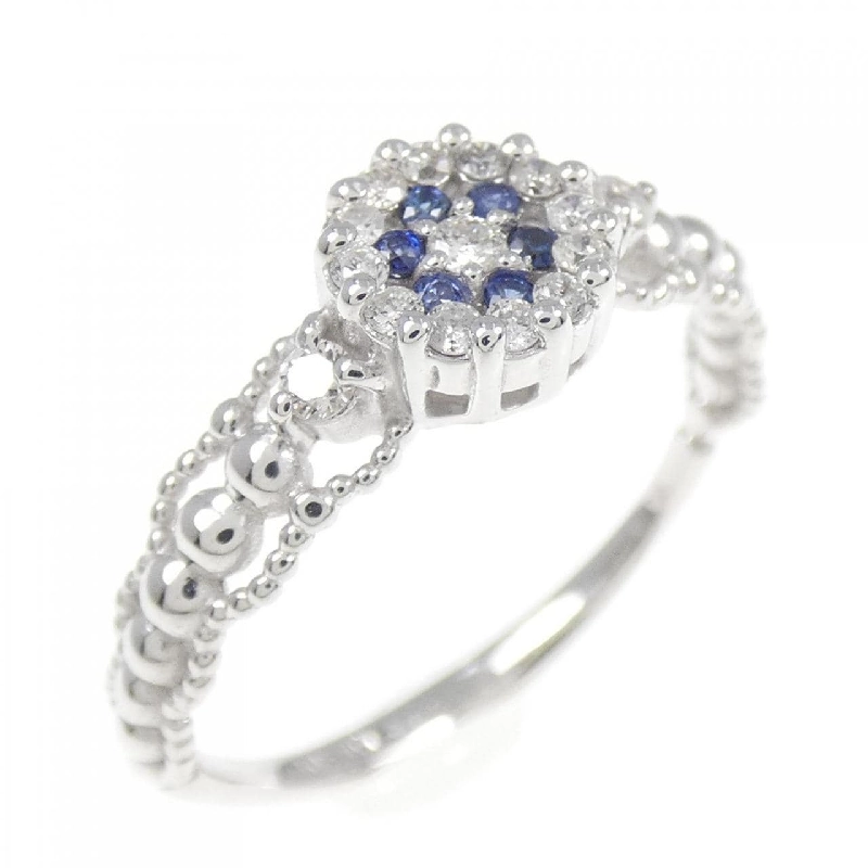 Nhẫn Sapphire K18WG 0.05CT 672442