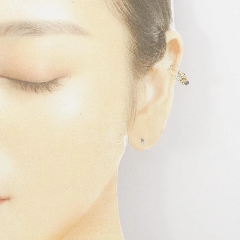 K10YG Khuyên tai đá màu một bên - Hàng hiệu Authentic 873540
