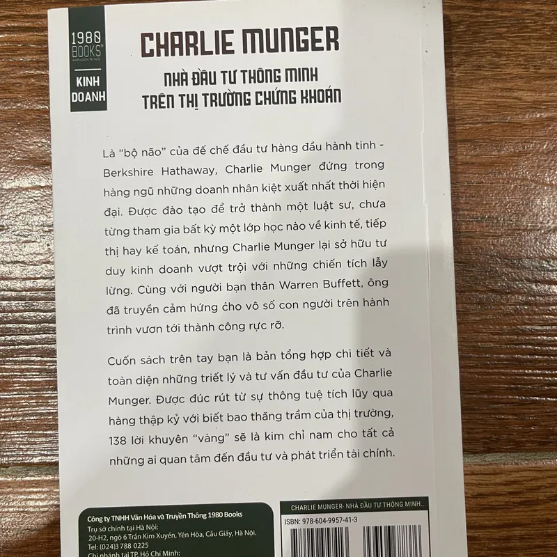 Nhà đầu tư thông minh trên thị trường chứng khoán - Charlie Munger (7) 605513