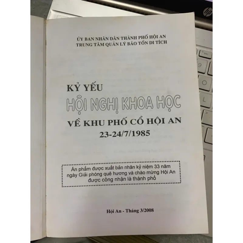 KỶ YẾU HỘI NGHỊ KHOA HỌC VỀ KHU PHỐ CỔ HỘI AN 23-24/7/1985 562126