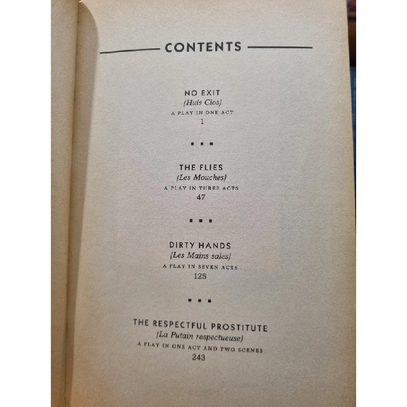 No Exit and three other plays - Jean-Paul Sartre 450320