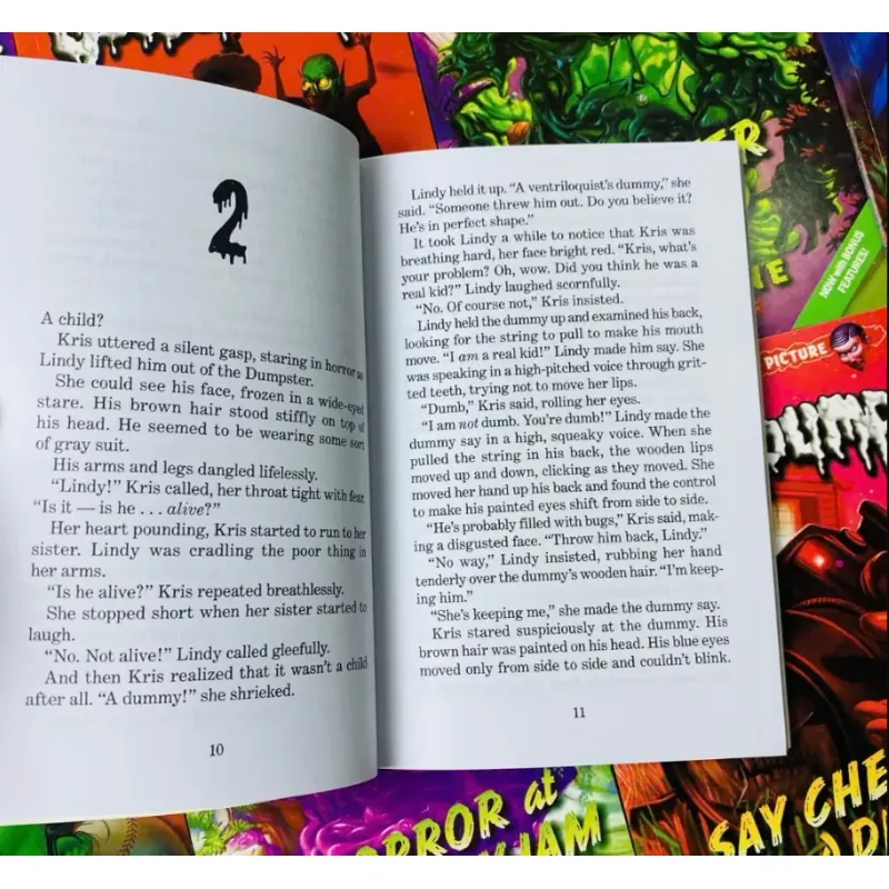 Bộ truyện - Goosebumps 10 quyển - Cơn sốt kinh dị tuổi thơ đã trở lại, sách nhập trung đẹp 936554