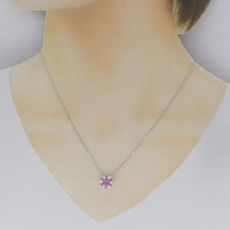 K18WG/18KWG Sapphire Necklace - Hàng hiệu Authentic 863996