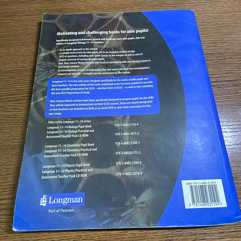 Biology 11-14 Longman Aaron Bridges 378779