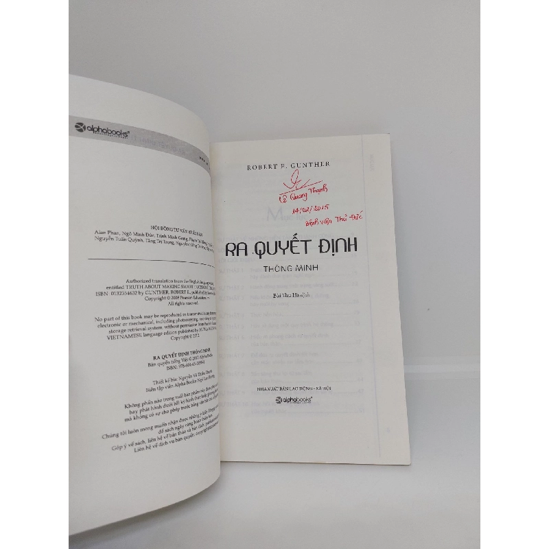 Ra quyết định thông minh mới 80% có chữ ký 2012 HCM0509 911903