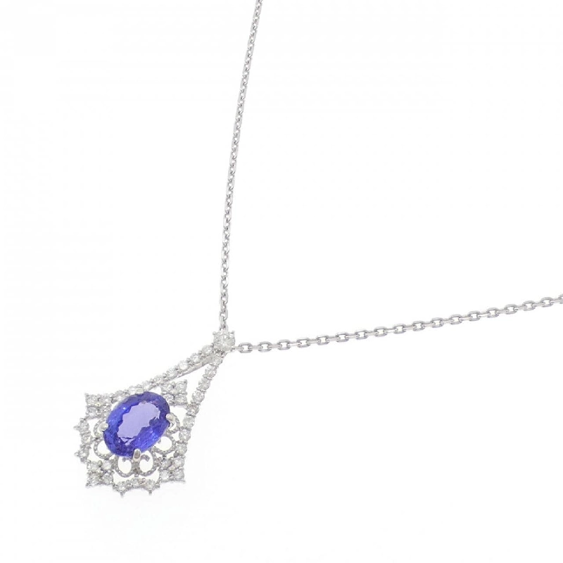 Dây chuyền Tanzanite PT900/PT850 4.362CT - Hàng hiệu Authentic 858562