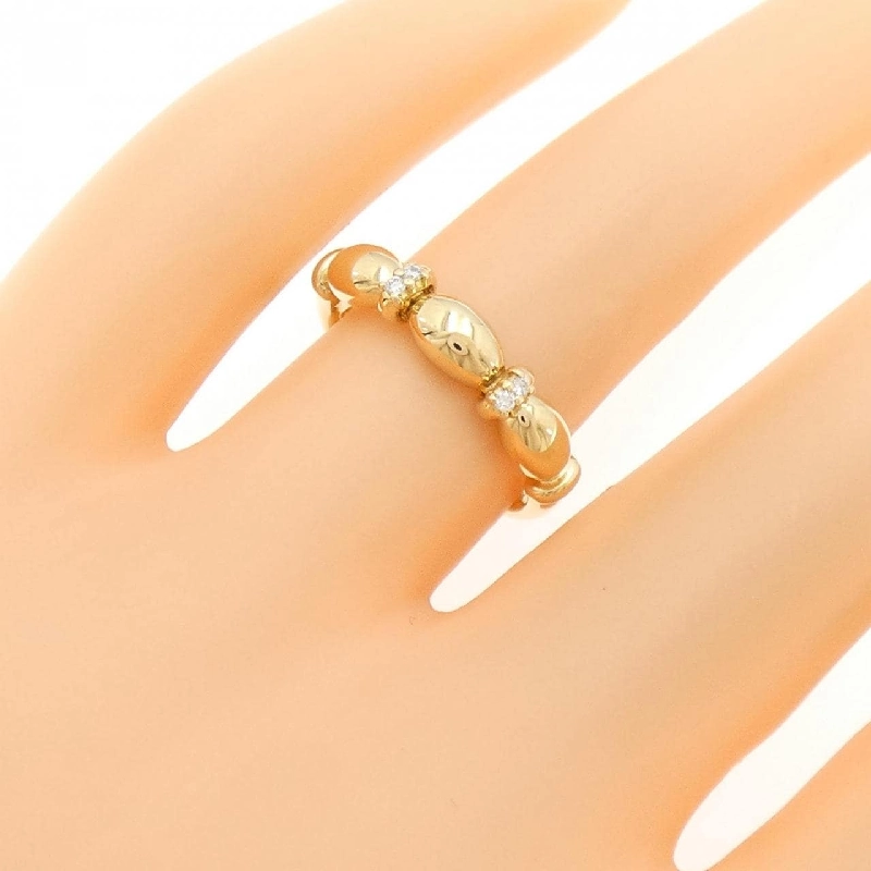 Nhẫn kim cương K18YG 0.03CT 673131