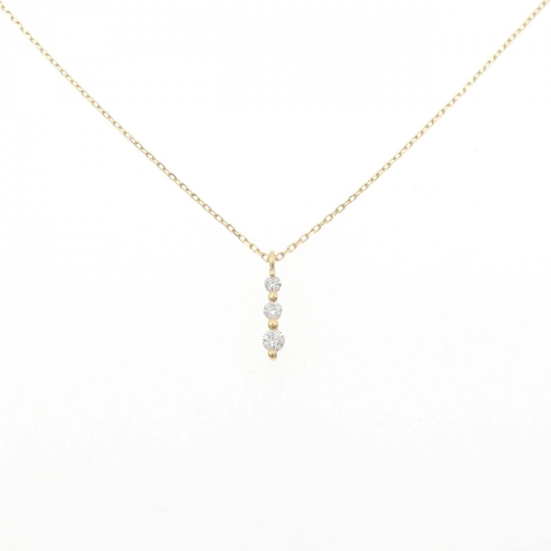 Dây chuyền kim cương K18YG 0.06CT - Hàng hiệu Chính hãng 858897