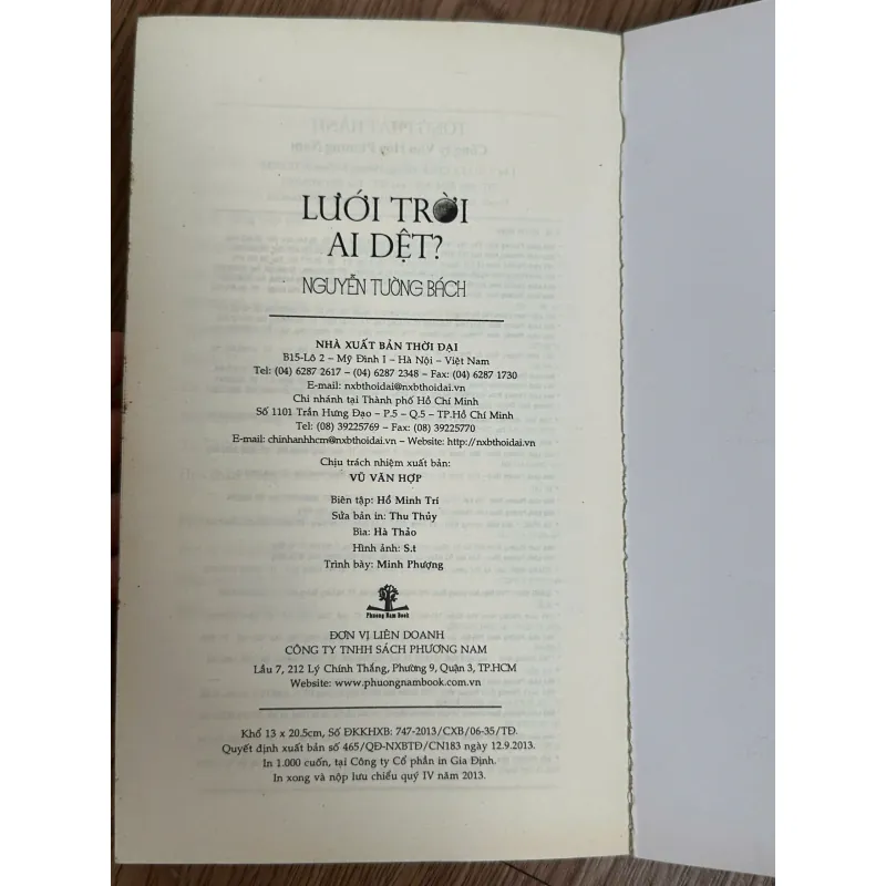 Lưới Trời Ai Dệt? (Có chữ ký tác giả) - Nguyễn Tường Bách 788598