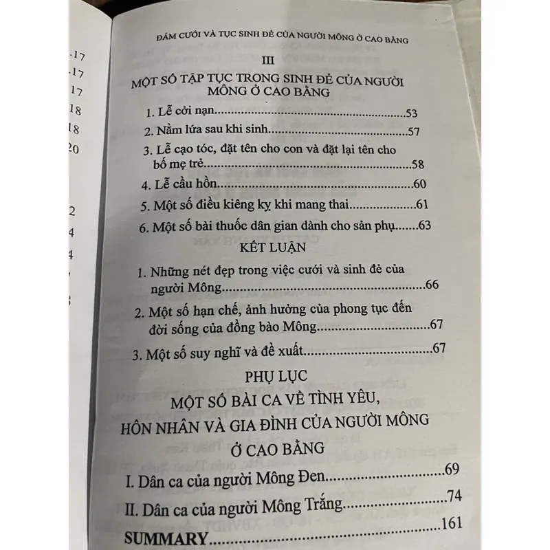 ĐAM CƯỚI VÀ TỤC SINH ĐẺ CỦA NGƯỜI MÔNG Ở CAO BẰNG 707926