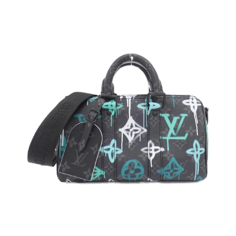 Túi xách Boston Louis Vuitton Monogram Eclipse (LV Graffiti Veil) Keepall Bandoulière 25cm M21399 614096