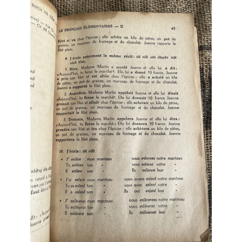 Le Français élémentaire" (Tiếng Pháp cơ bản).  Tác giả: G. Mauger và G. Gougenheim 1013344