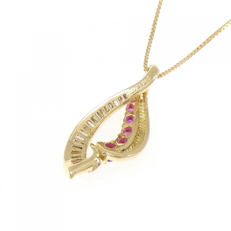 K18YG Dây chuyền ruby 0.29CT - Hàng hiệu Authentic 849858