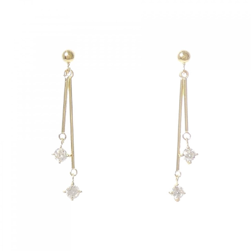 K18YG Bông tai kim cương 0.38CT - Hàng hiệu Chính hãng 866348