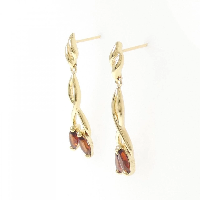 K18YG Garnet Bông tai - Hàng hiệu Chính hãng 870452