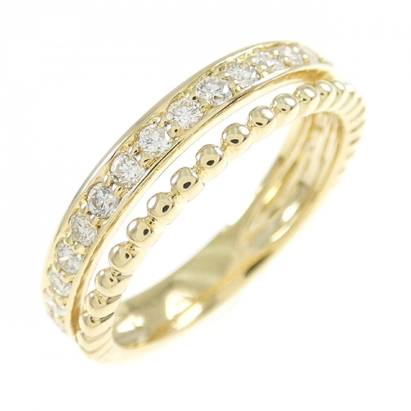 Nhẫn kim cương K18YG 0.37CT 671958