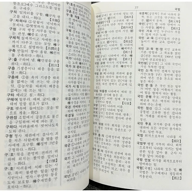 Từ điển từ vựng tiếng Hàn  New 새 국어사전 796418