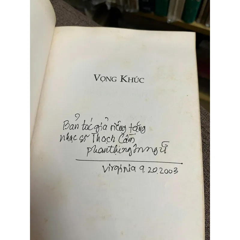 Vọng Khúc - Phan Thị Ngôn Ngữ - Văn học hải ngoại - có chữ ký tác giả 1045177