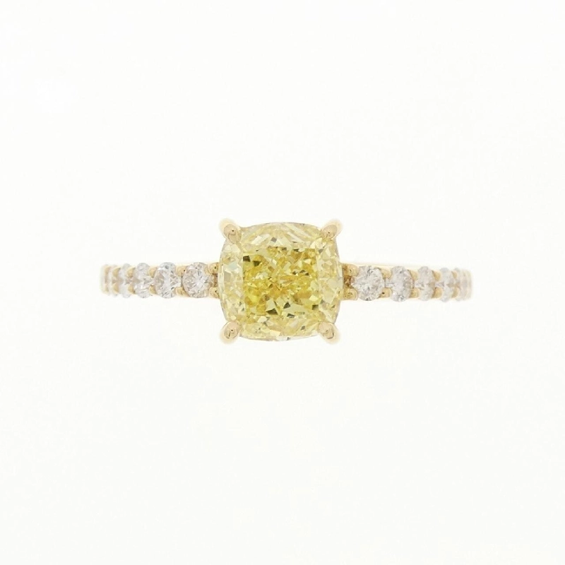 Nhẫn kim cương K18YG 1.05CT FIY SI2 cắt hình fancy - Hàng hiệu Authentic 872773