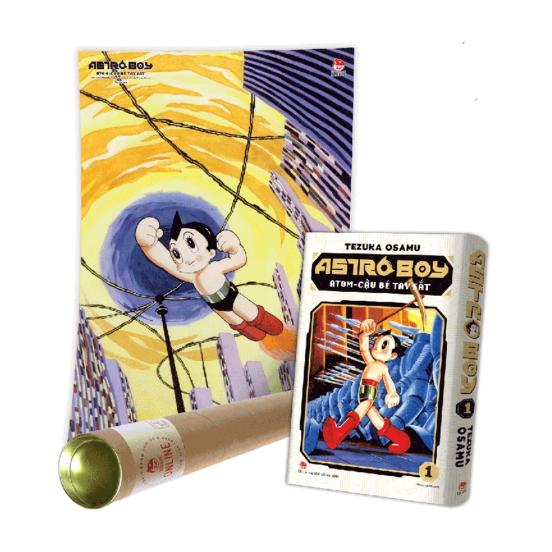 Astro Boy - Tập 1(Tặng kèm Bookmark) + Poster + Ống đựng poster - Tezuka Osamu - [SEAL] 443802