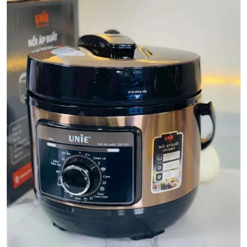 Nồi áp suất Unie UPC5081Y 5L, 7 chức năng, 11 bảo vệ an toàn, công suất 900W CHÍNH HÃNG 578127