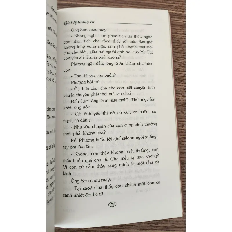 Tiểu thuyết GIỌT LỆ TƯƠNG TƯ (Quỳnh Dao) - 239 trang 778211