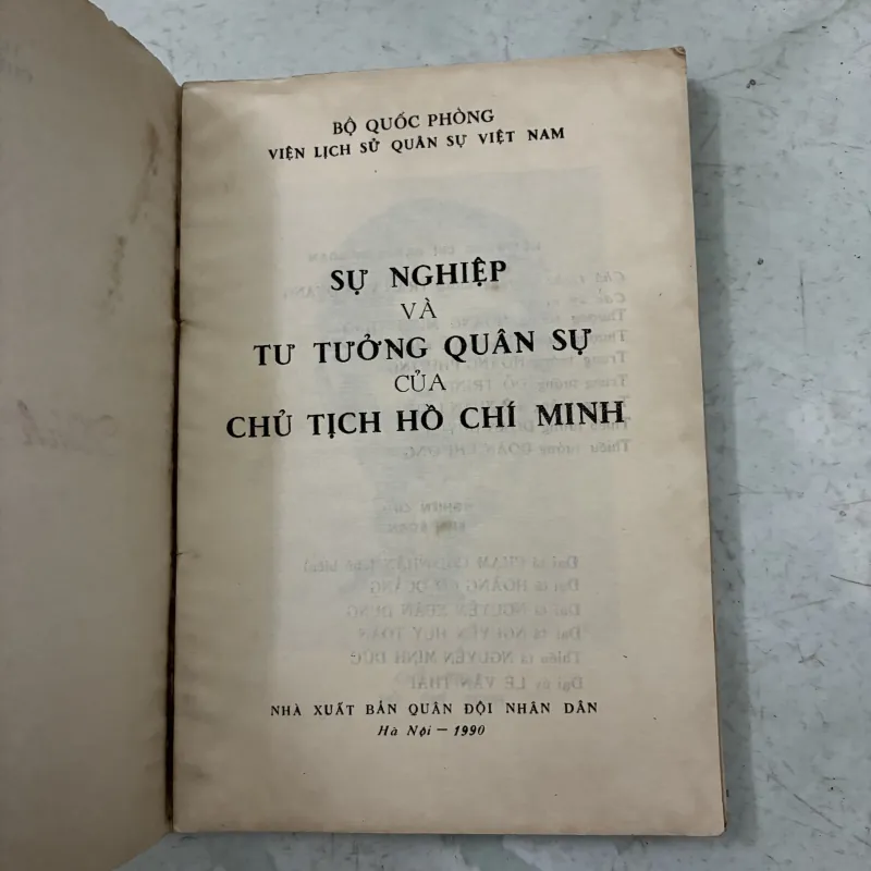 Sự nghiệp và tư tưởng quân sự của Hồ Chó Minh - 1990s 1019400