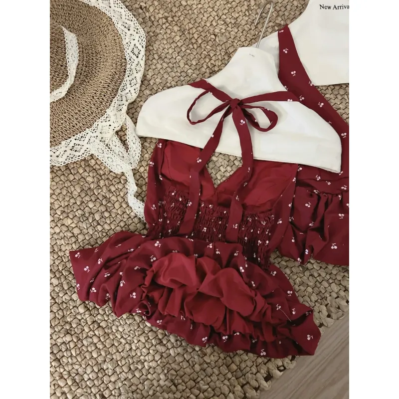 ÁO CỔ YẾM BUỘC NƠ SAU CHUN LƯNG DÁNG BÍ PHỒNG SIÊU XINH 1004384