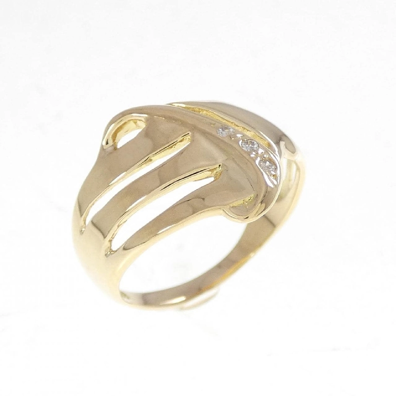 Nhẫn đính hôn kim cương K18YG - Hàng hiệu Authentic 853082