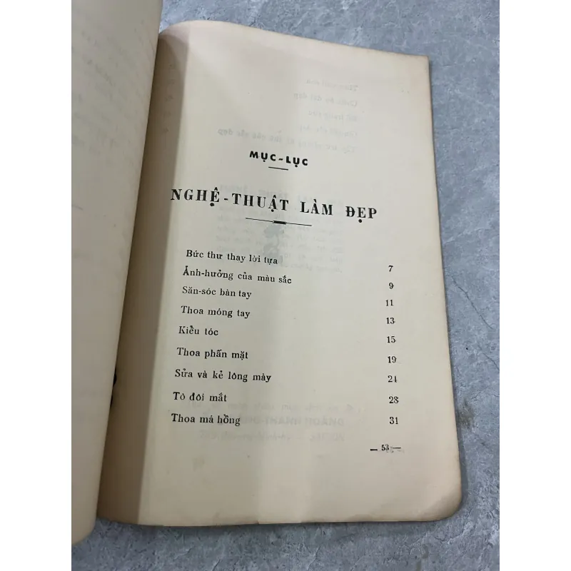 NGHỆ THUẬT LÀM ĐẸP - THANH HOÀNG 927738