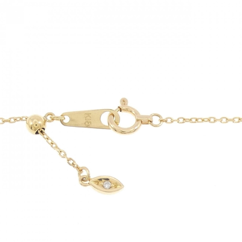 K18YG Hoa × Bướm Đá Màu Dây Chuyền - Hàng hiệu Chính hãng 863418