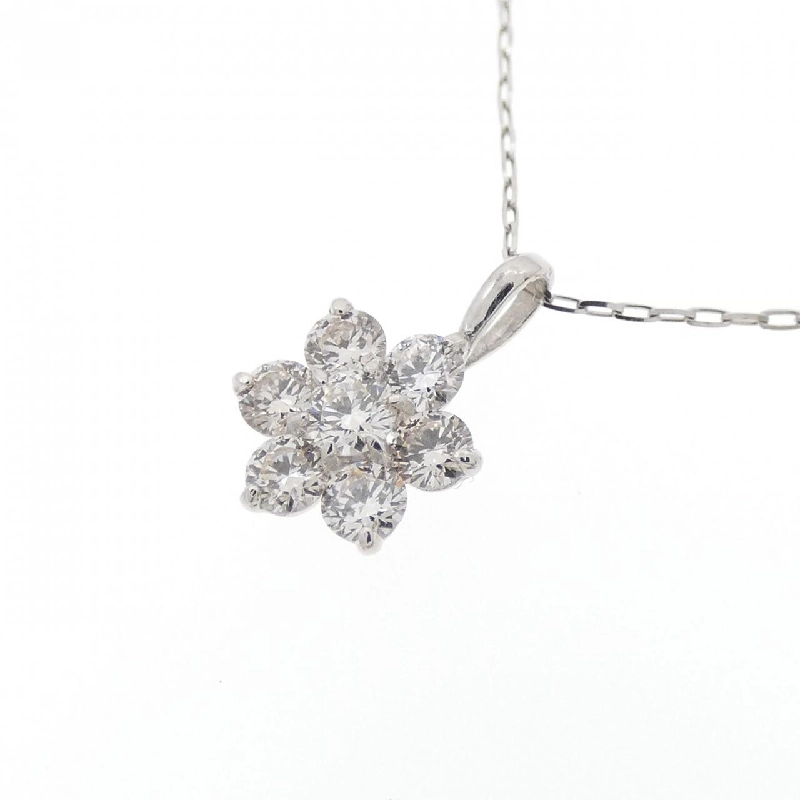 Dây chuyền kim cương hoa PT950/PT900 0.30CT - Hàng hiệu Chính hãng 867185