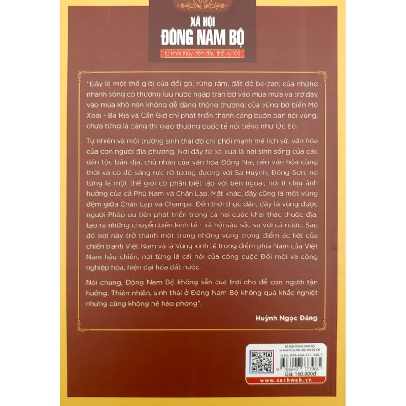 Xã Hội Đông Nam Bộ Từ Khởi Thủy Đến Đầu Thế Kỷ XXI - Huỳnh Ngọc Đáng 174611