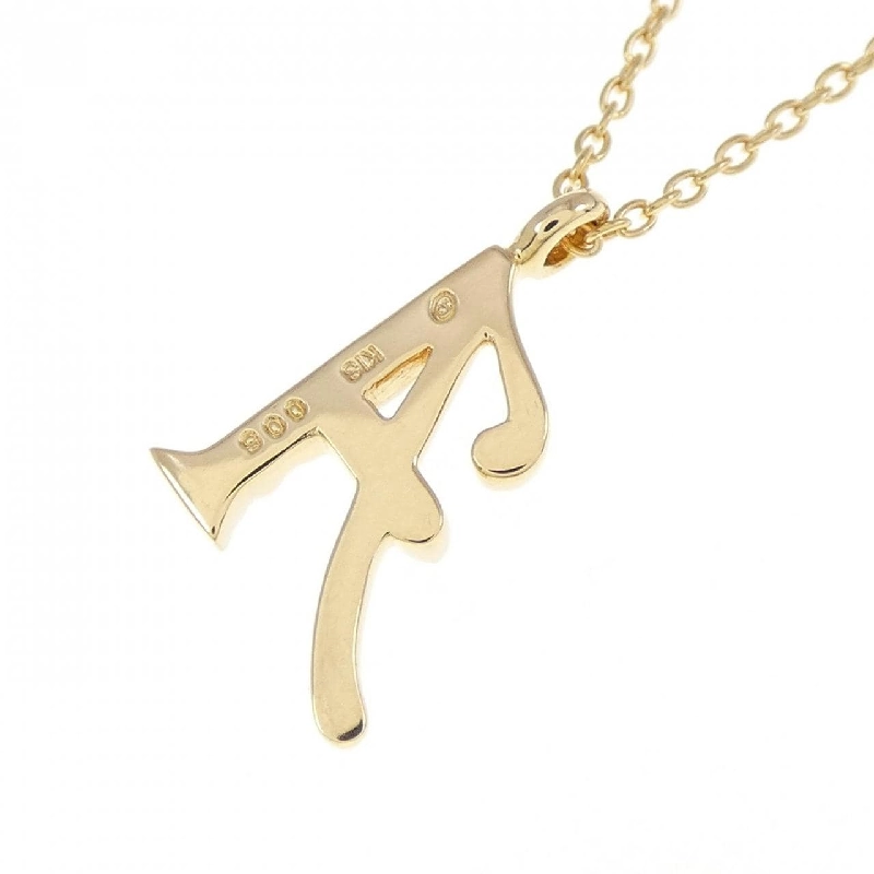 K18YG Chữ cái A Dây chuyền kim cương 0.05CT - Hàng hiệu Chính hãng 861998