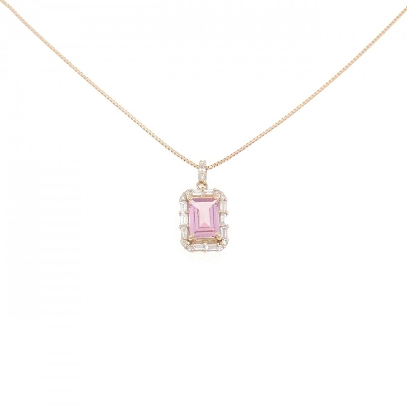 K18PG Sapphire Necklace 0.540CT - Hàng hiệu Authentic 858197