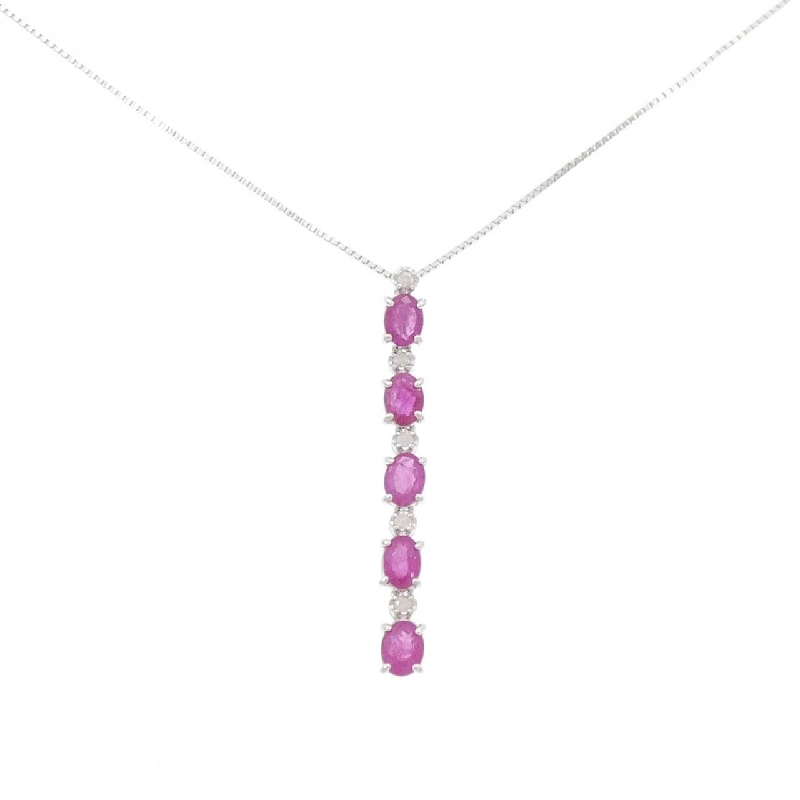 K14WG Ruby Necklace - Hàng hiệu Authentic 861144
