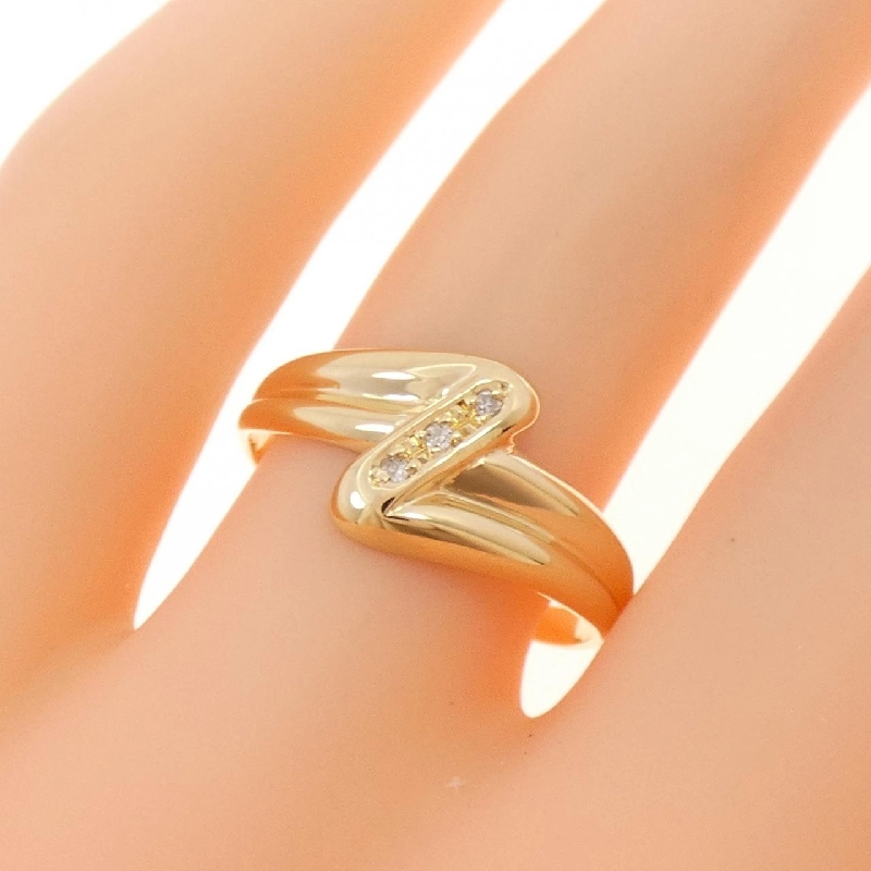 Nhẫn kim cương K18YG 667590