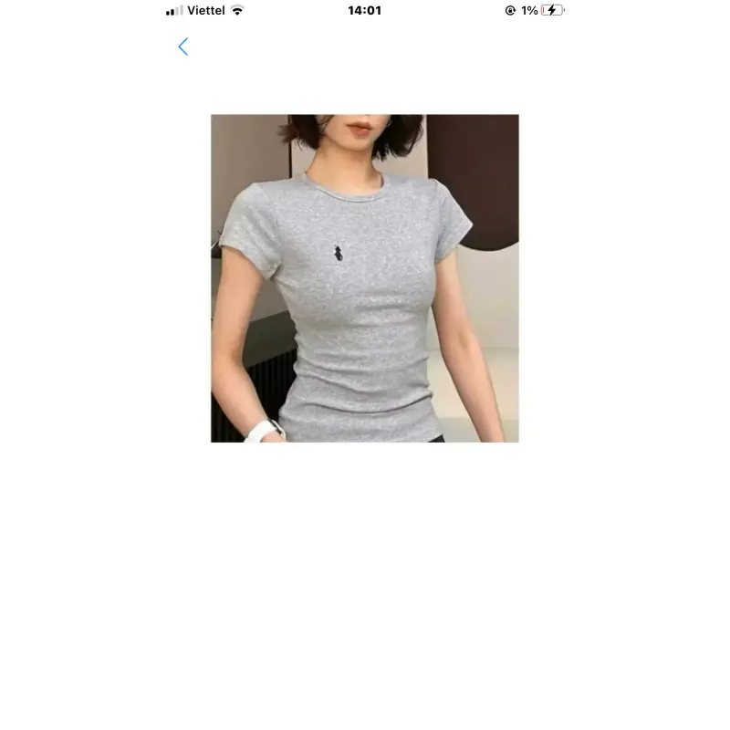 Áo babytee xám 1001848