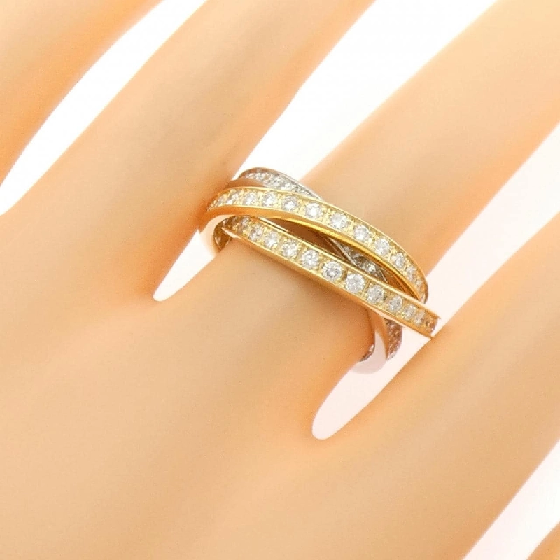 Nhẫn kim cương Full Eternity K18YG/PT900 666375