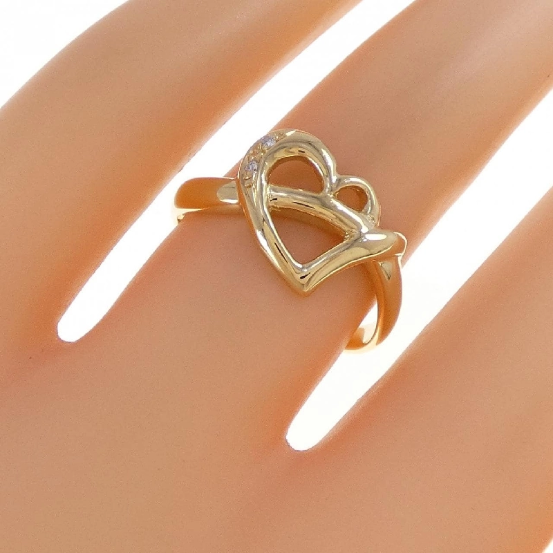 Nhẫn kim cương hình trái tim K18YG 669331