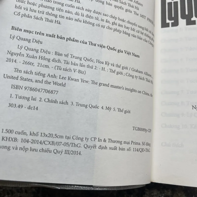 Lý Quang Diệu bàn về Trung Quốc, Hoa Kỳ và thế giới 707423