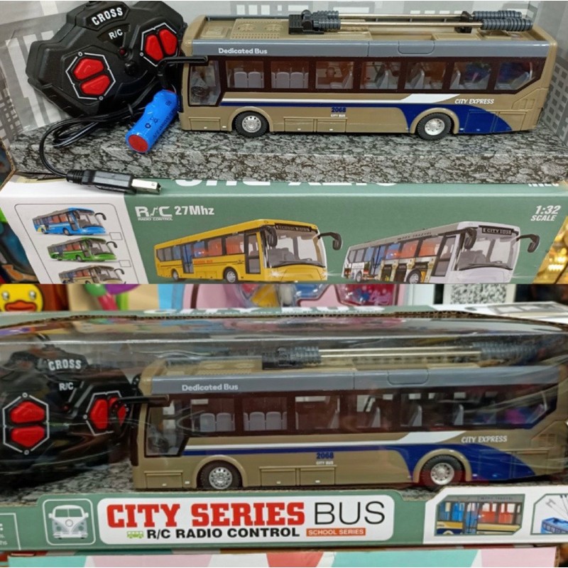 Xe Ô Tô Buýt Đồ Chơi Điều Khiển Từ Xa 9933-1 Dùng Pin Sạc Có Đèn Sáng City Series Bus 195814