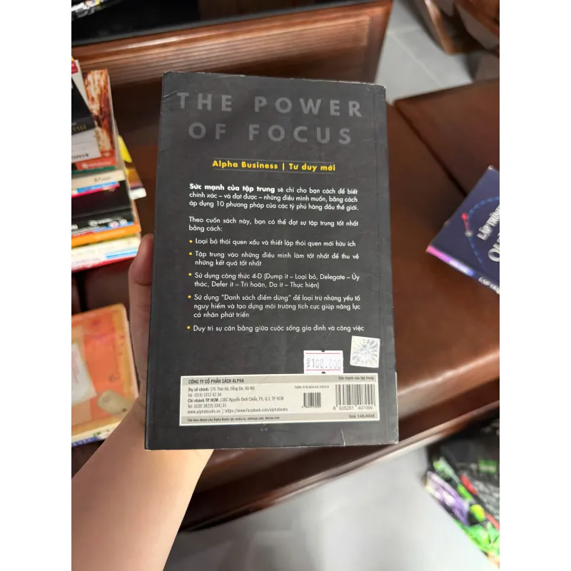 SỨC MẠNH CỦA TẬP TRUNG – THE POWER OF FOCUS - K4 1024933