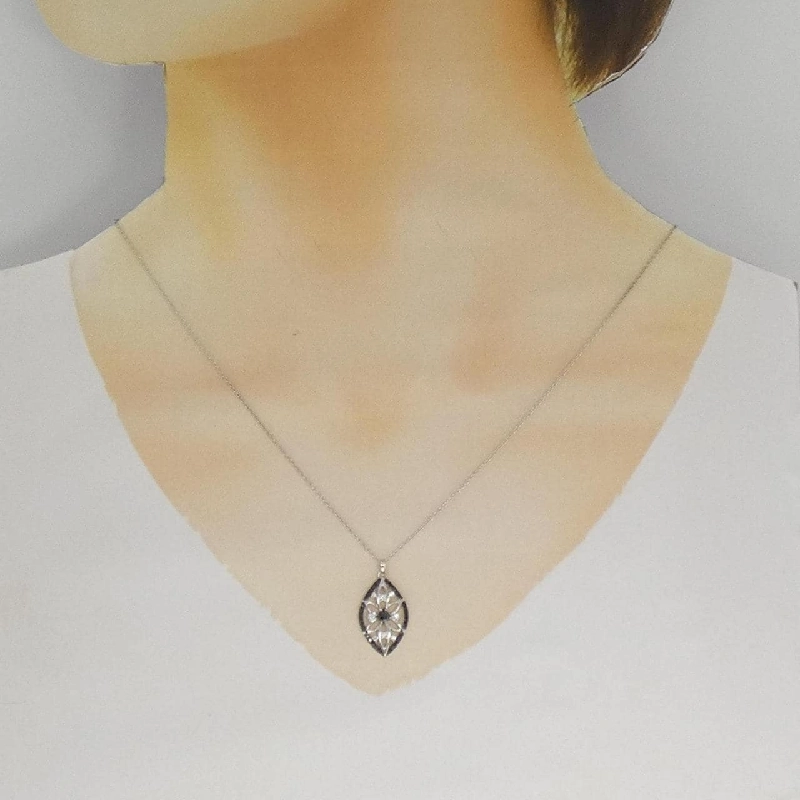 Dây chuyền kim cương K18WG/K18BG 0.32CT - Hàng hiệu Chính hãng 857550