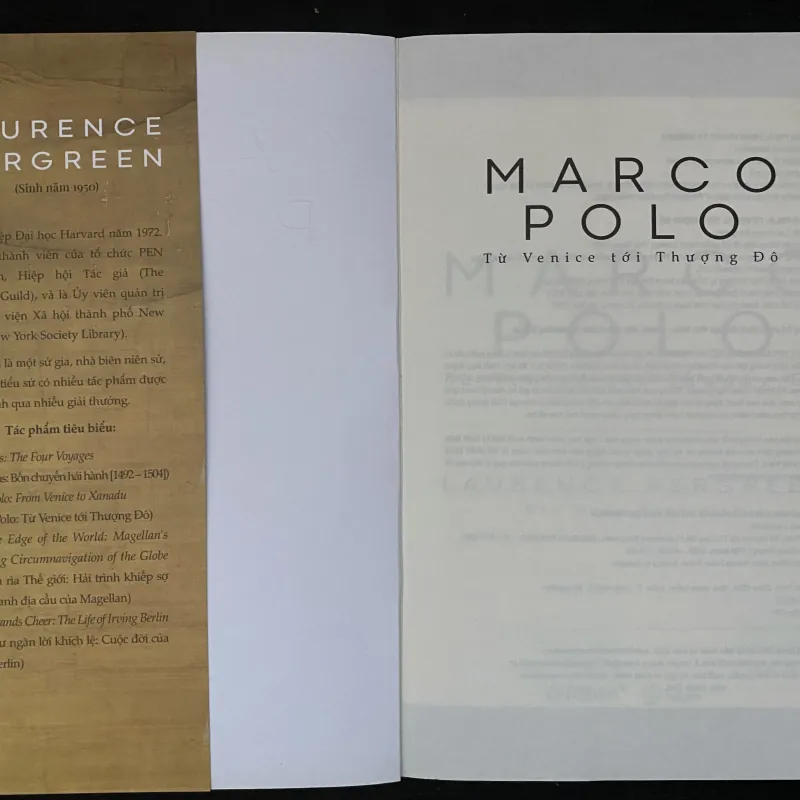 Marco Polo: Từ Venice tới Thượng Đô-Laurence Bergreen.   1030729
