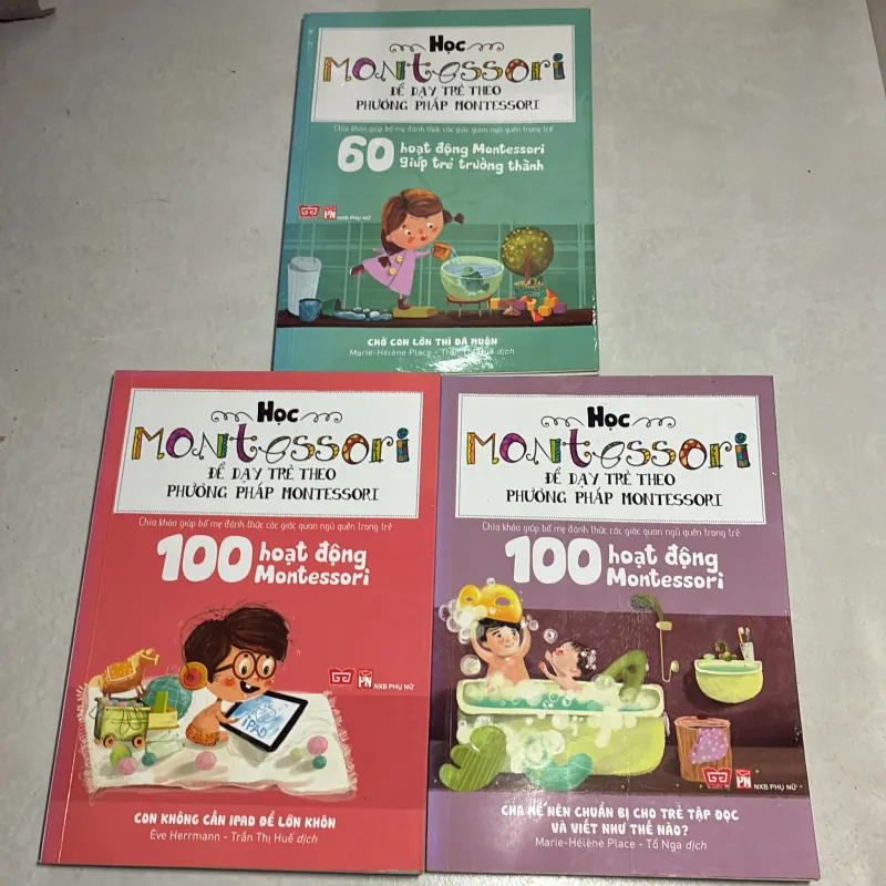Học Montessori để dạy trẻ theo phương pháp Montessori (3 cuốn) 790624