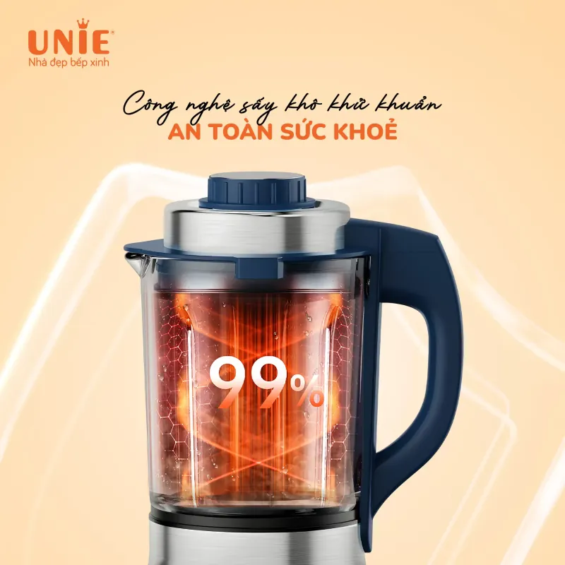 ✨ Máy làm sữa hạt UNIE VX – Chống trào 3 lớp, an toàn vượt trội 727840