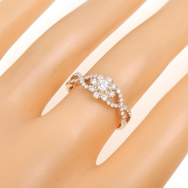 Nhẫn kim cương K18PG 0.110CT - Hàng hiệu Authentic 848585